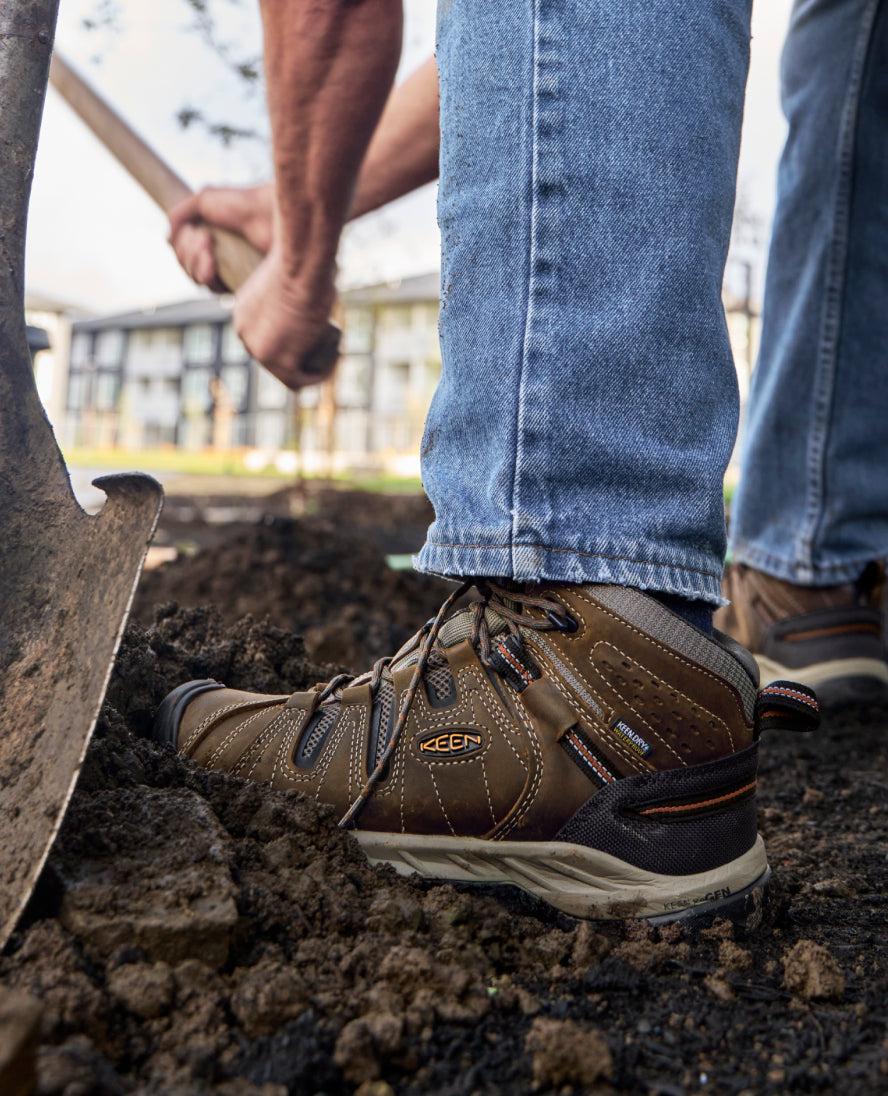 Men's Flint II Waterproof Mid (Soft Toe)  |  Black Olive/Brindle - Image 8
