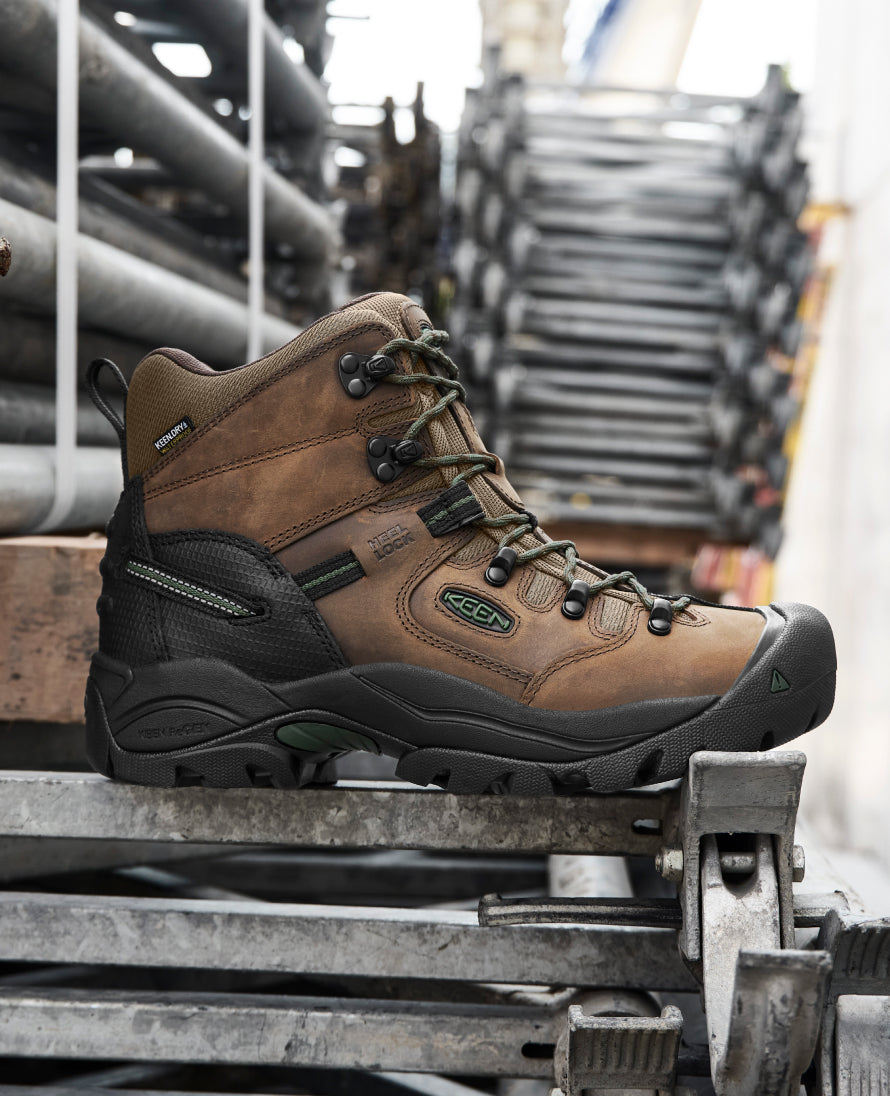 Men's Pittsburgh Energy 6 Waterproof Boot (Soft Toe)  |  Cascade Brown/Greener Pastures - Image 7